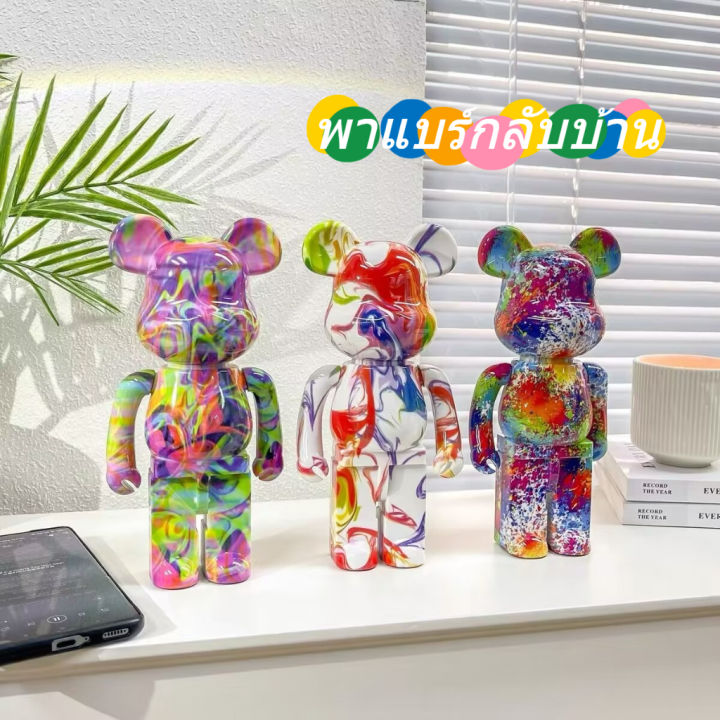 ลำโพงบลูทูธ-ลำโพงเสียงแน่น-ลำโพงพกพา-mini-ไร้สาย-เชื่อมต่อง่าย-หมีทาสีเสียงมินิสก์ท็อปขนาดเล็กเสียง-มินิ-ตกแต่