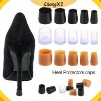 CHONGXI 1 pair ใหม่ สวมใส่ได้ กันลื่น Silencer Heel Protector ทรงกลม ส้นรองเท้า Antislip High Heeler