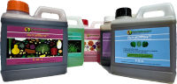 *** SUPER PACK *** Nutra Hydroponics 3 part series plus NutraCM+ (CalMag+) 1 liter and  NutraBooster 1 liter - compare General Hydroponics Flora Series - full 1 liter bottles FOX FARM DWC GROW MICRO BLOOM - 5 X 1 liter bottles