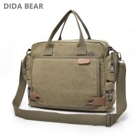 nd Men Crossbody Bags Male Canvas Shoulder Bags Boy Messenger Bags Man Handbags for Travel Business Briefcase Large Satchel