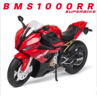 [COD]1:12 BMW S1000RR รถจักรยานยนต์ล้อแม็กรุ่น D Iecast ยานพาหนะรถจักรยานยนต์รุ่นเก็บรถจักรยานยนต์ของเล่น