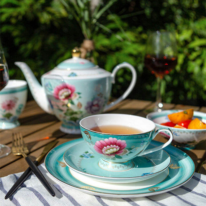 OMK European style afternoon tea cup set afternoon tea suit bone china