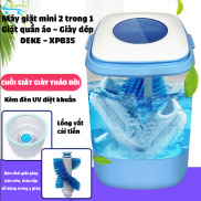 Máy giặt mini bán tự động DEKE XPB-35 giặt quần áo và giày thảm