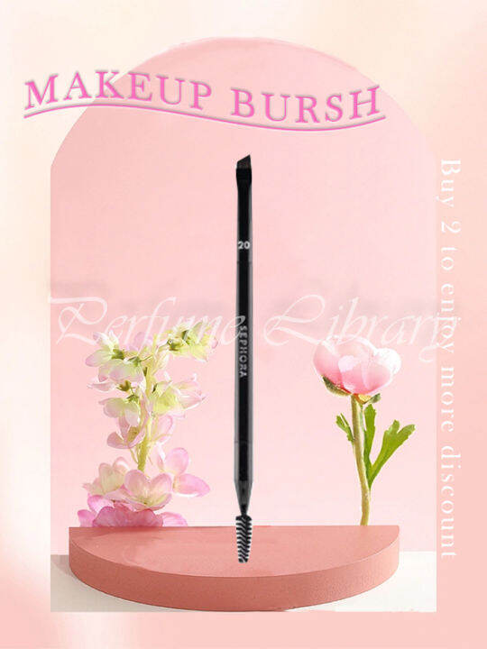 SEPHORA 20 Double ended Angled Eyebrow Brush Spiral Eyebrow Brush