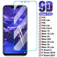 P40ไลท์ Huawei P30กระจกนิรภัยสำหรับ9D,อีพีสมาร์ท2019 2020ปกป้องหน้าจอเมท30 20 10 20X ฟิล์มป้องกัน