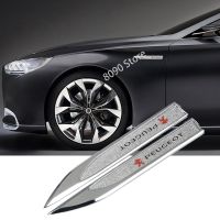 Hot New 2pcs/set 3D Metal Car Side Fender Emblem Sticker Auto Body Decorative Badge Decal for Peugeot 5008 4008 308 208 zhi