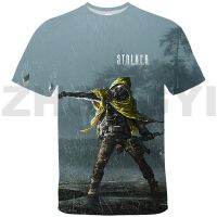 ฤดูร้อน S.T.A.L.K.E.R. 2 หัวใจขนาดใหญ่ T เสื้อ 3D Stalker 2 Shadow Graphic เสื้อ T 3D เกมครอบครัว Tees ชายอะนิเมะเสื้อผ้า