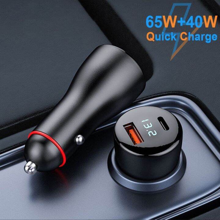 Pd 100w Usb Car Charger 2 Ports Fast Charging For Auto 12 24v Cigarette Socket Lighter Adapter 6029