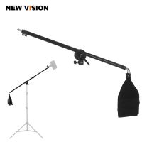 75-140cm/30"-55" Studio Photo Telescopic Boom Arm Top Light w/ Sandbag for Flash