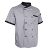 Baoblaze đầu bếp áo khoác trang phục nhà bếp khách sạn tay ngắn đồng phục - ảnh sản phẩm 1