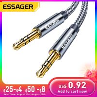 Chaunceybi Essager Aux Cable Wire 3.5mm Jack Audio Car Headphone Male to 3.5 mm Cord