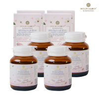 MOLECULOGY [ SET 4 ชิ้น ] Gluta Pheo Mela ผลิตภัณฑ์เสริมอาหาร กลูต้า ฟีโอ เมลา 4 กระปุก (30 เม็ด/กระปุก)