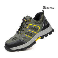 รองเท้าเซฟตี้แฟชั่น ไซส์ 48 (11.5US) หนังแท้ หัวเหล็ก Safety Fashion Shoes Guyisa KR1195