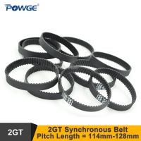 POWGE 114/116/118/120/122/124/126/128 2GT Timing Belt W 6/9mm 2MGT GT2 Synchronous Belt Small Backlash Linear Motion 3D Printer