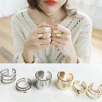 3 ชิ้น ชุดแหวนเปิดแฟชั่น Midi Finger Knuckle แหวนวง Charms Xmas Gift