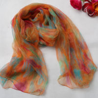 Women 100 Natural Silk Long Silk Scarf Printed Fashion Silk Shawl Female Plus Size Silk Scarf 180*105cm For Winter,Autumn2023