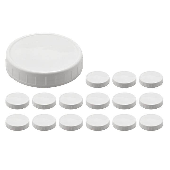 Pack Wide Mouth Jar Lids Plastic Storage Caps For Canning Jars Leak