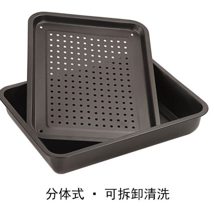 cod-thickened-stainless-steel-storage-and-drainage-tea-tray-with-portable-double-layer-rectangular-drain-leaking