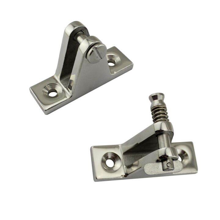 2PCS Stainless Steel 316 Adjustable Deck Hinge Mount Fitting Heavy Duty For Marine Hardware