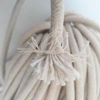 White hand-woven binding rope cotton thread rope self-absorbent cored rope flagpole tent draw rope