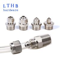 Pneumatic Connector Quick Screw Adapter Copper Nickel Plating PC6 8 10mm Fast Twist Joint Male Thread 1/8 1/4 Hose FIittings