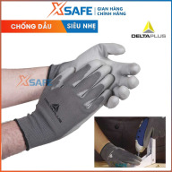 Găng tay chống dầu Deltaplus VE702PG Găng tay phủ PU tăng độ bám thumbnail