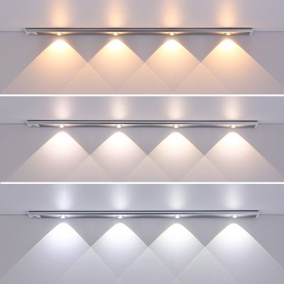 Ultra Thin LED Light Cabinet Lamp PIR Motion Sensor Wireless USB Rechargeable Night Light Cabinet Wardrobe Indoor Lighting Night Lights