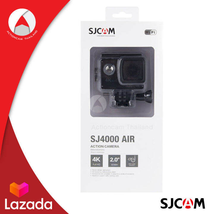 sjcam-sj4000-air-4k-action-camera-wifi-air-สีดำ-กล้องกันน้ำ-ดำน้ำลึก-30-เมตร-กล้องติดหมวกกันน๊อค-กล้องแอคชั่น-กล้องถ่ายวีดีโอ-กล้องถ่ายเซลฟี่-ประกัน-1ปี