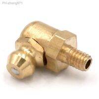 10pcs M4 Metric male 90 degrees Brass Grease Zerk Nipple Fitting For grease gun