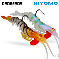 PROBEROS 1ชิ้นจมกุ้งล่อ6กรัม13กรัม19กรัม Jigging เหยื่อตกปลาพลาสติกอ่อนยาวหล่อส่องสว่างกุ้งเหยื่อกับจิ๊กหัวตะขอตกปลารอก SJ021