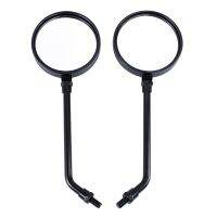 1 Pair Black Motorcycle 10mm Round Rear View Mirror For Kawasaki Z1 Z1-A KZ900 A4 KZ900-A5 KZ1000 E2 E1 Shaft Mirrors