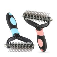 2022 New Dog Pet Cat Hair Removal Comb Brush Pets Fur Knot Cutter Long Hair Dog Cat Brush Dematting Undercoat Grooming Comb