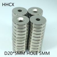 10 20 50PCS/LOT Magnet 20x5 Hole 5 N35 Strong D Countersunk NdFeB Magnet 20x5 Permanent Neodymium Magnets 20X5-5