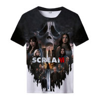 2023 New2023 Scream 6สยองขวัญ3D พิมพ์เสื้อยืด Street Harajuku O-Neck Top Plus ขนาดแฟชั่นผู้ชายเสื้อแขนสั้น Tees