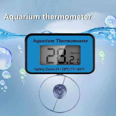 เทอร์โมมิเตอร์ วัดอุณหภูมิน้ำ ในตู้ปลา Digital Fish Tank Thermometer Submersible Water Temperature Meter
