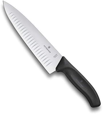 Victorinox มีดครัว Kitchen Knives -Swiss Classic Carving Knife flutd 20cm ,Black S21 (6.8083.20B)