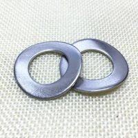 M3/M4/M5/M6/M8-M20 304 Stainless Steel Curved Wave Washers Elastic Spring Washer GB955 Wave-shaped Nails Screws  Fasteners