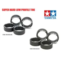 Tamiya 95323 Mini 4wd Super Hard Low Profile Tire Black for sale online