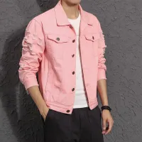 denim jacket for men pink