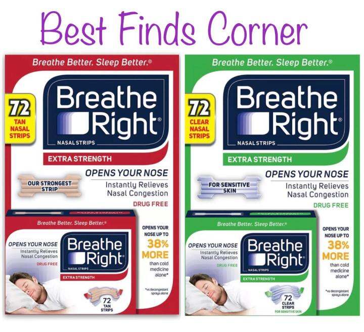 BREATHE RIGHT EXTRA STRENGTH NASAL STRIPS FOR NASAL CONGESTION (2 NASAL