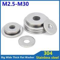 ☁✗♂ 304 Stainless Steel Large Size Oversize Big Wider Flat Washer Plain Gasket GB96 DIN9021 M2.5 M3 M5 M6 M8 M10 M12 M14 M20 M27 M30