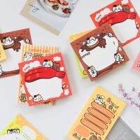 【living stationery】6แพ็ค/ ล็อต Meow People 39; S Daily Lifecute Message Material Paper Memo Pad