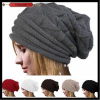 THEBLANC Casual Solid Skullies Crochet Hat Women Caps Beanie Wool Knitted