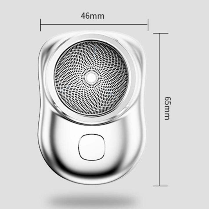 เครื่องโกนหนวดไฟฟ้าขนาดเล็กในครัวเรือนมีดโกนไฟฟ้าหัวล้างทำความสะอาดได้ผมทริมเมอร์แบบพกพาสำหรับผู้ชายทำความสะอาดผิวหน้าสำหรับของขวัญแฟนเครื่องใช้ในการดูแลส่วนบุคคล