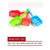 HCMXẻng Nhựa Hốt Phân Mèo - Xẻng Xúc Cát Mèo - Nông Trại Thú Cưng