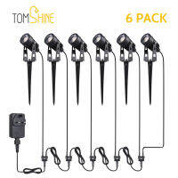 Tomshine 6-In-1ไฟสวนแรงดันต่ำ LED ภูมิทัศน์แสง IP65กันน้ำกลางแจ้งโคมไฟวอร์มไวท์สำหรับทางเดินต้นไม้ลาน