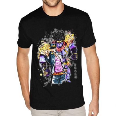 Jojo Bizarre Adventure T-Shirt Anime Men Cotton T Shirt Hip Hop Tees Tops Tshirt Harajuku Streetwear