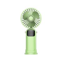 3000MAh Summer Handheld Fan Portable Folding Fan USB Charging High Wind Power Fan with LED Screen for Student