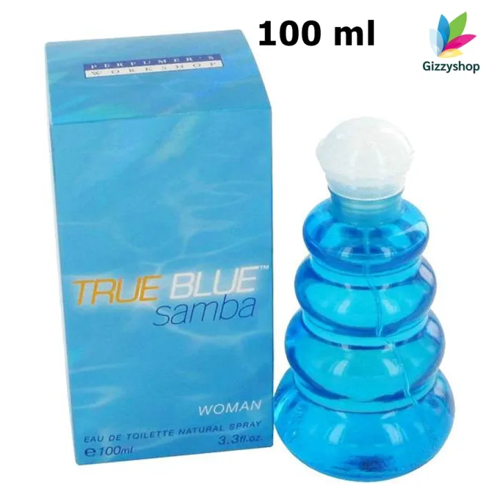 True Samba Samba True Blue Woman EDT 100 ml. Perfumer's Workshop น้ำหอมแท้ กล่อง ...
