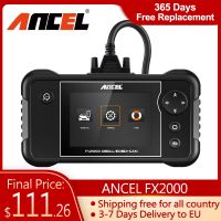 ↂ ANCEL FX2000 OBD2 Scanner Engine ABS Airbag SRS Transmission Crash Data Free Update Code Reader OBD2 Car Diagnostic Tool